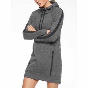 Athleta Victory Sweatshirt Dress Charcoal